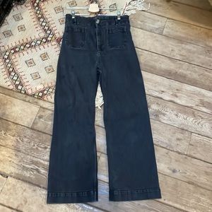 Pilcro The Skipper Anthropologie high rise black jeans 31